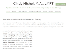 Tablet Screenshot of cindymichel.com